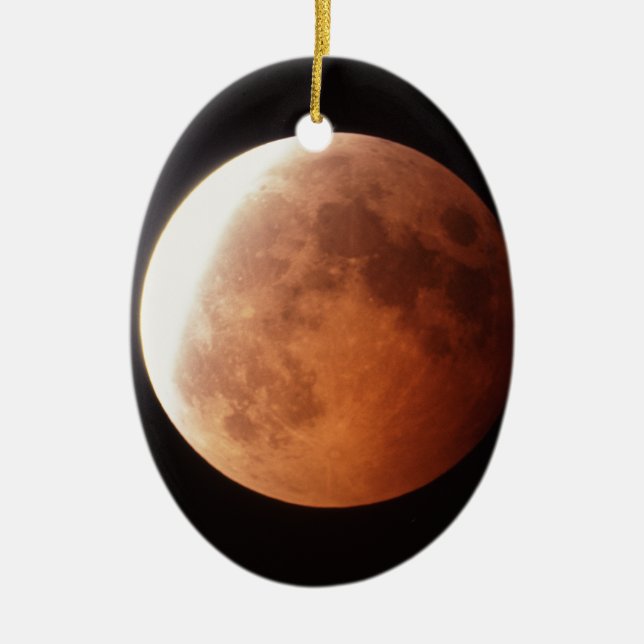 eclipse of the moon ceramic tree decoration (Front)