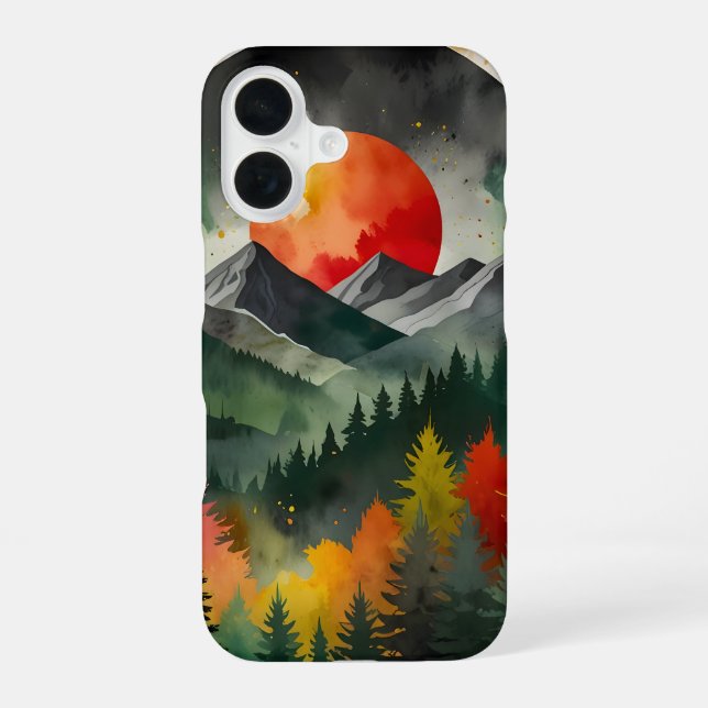 Eclipse Over the Wild iPhone 16 Case (Back)