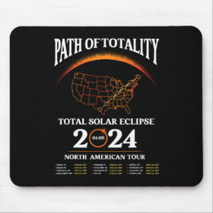Eclipse Path Of Totality Solar Eclipse April 8 202 Mouse Pad