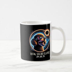 Eclipse Poodle Wearing Gles Pet April 8 2024 Coffee Mug