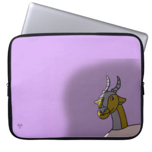 Eclipse RPG Dragon Character Purple Aesthetic Laptop Sleeve