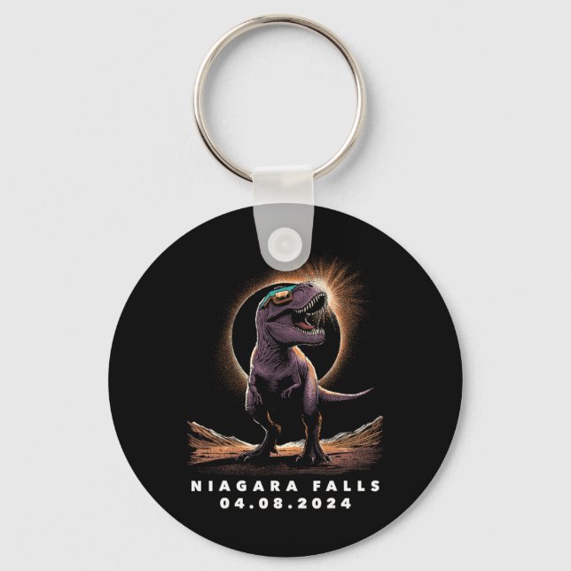 Eclipse Shirt 2024 Niagara Falls Solar Eclipse Gle Key Ring (Front)