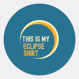 Eclipse Total Solar Eclipse Usa Classic Round Sticker