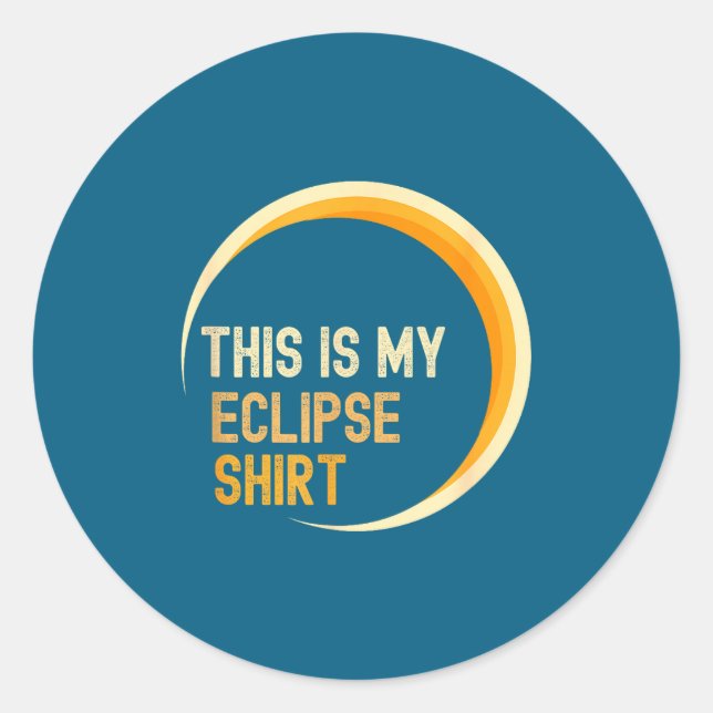 Eclipse Total Solar Eclipse Usa Classic Round Sticker (Front)