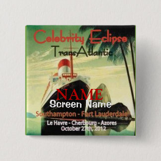 Eclipse Transatlantic 2012 15 Cm Square Badge