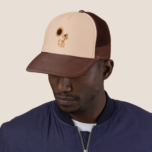 Eclipse Watcher: Unique Hat with Eclipse Design (In Situ)