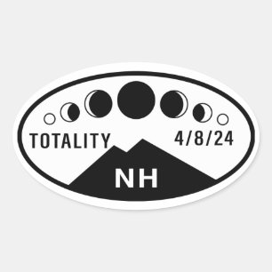 Eclipse Water Bottle Sticker - New Hampshire - 24