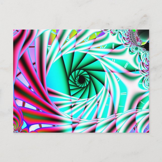 ecliptic 7 fractal art postcard (Front)