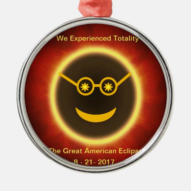 Ecliptomaniac Face Metal Ornament (Front)