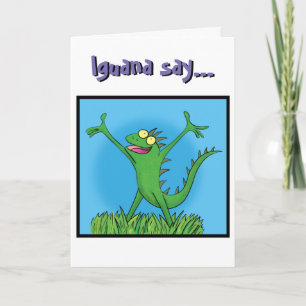 EClizard funny cartoon happy card