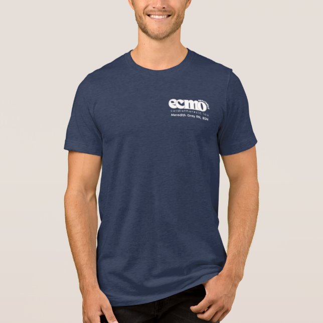 ECMO Specialist Customisable Tri-Blend Shirt (Front)