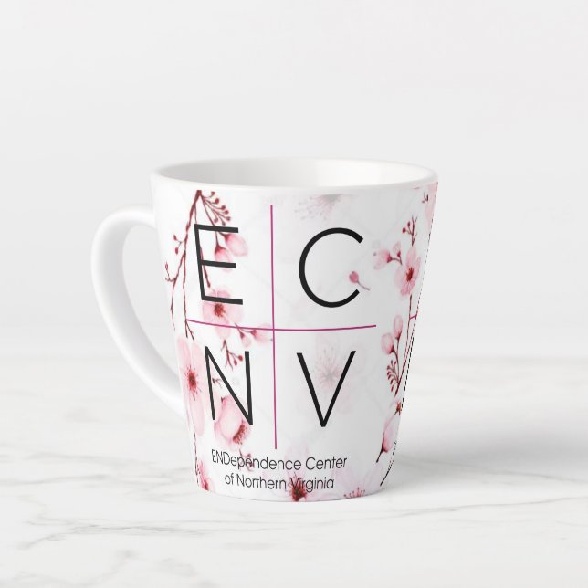 ECNV Latte Mug (Left Angle)
