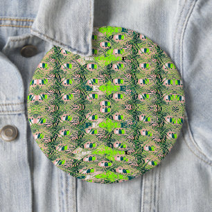 Eco Africa Motif – Nature-Inspired African Art 6 Cm Round Badge