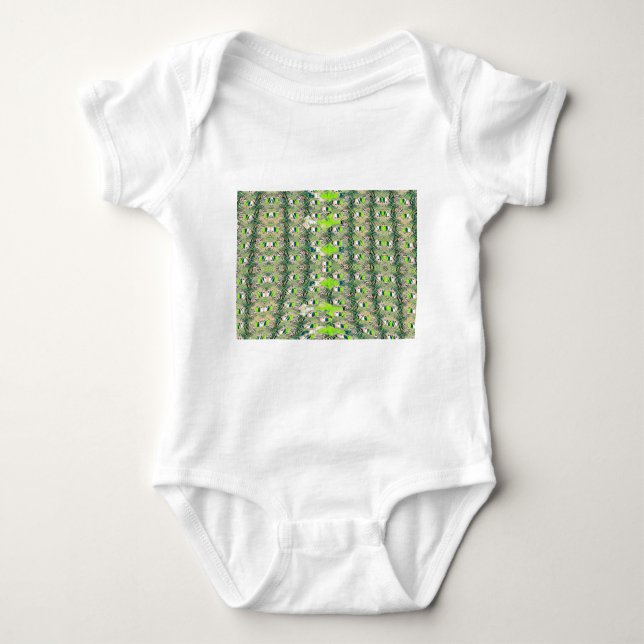 Eco Africa Motif – Nature-Inspired African Art Baby Bodysuit (Front)