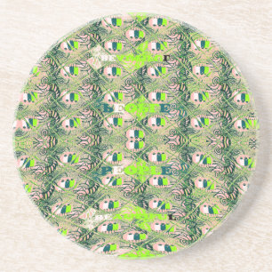 Eco Africa Motif – Nature-Inspired African Art Coaster