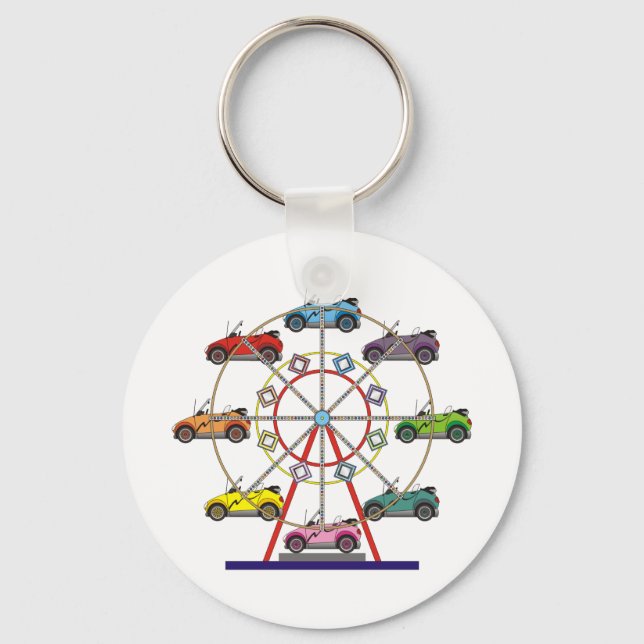 Eco Car Ferris Wheel Key Ring (Front)