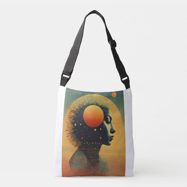Eco-Chic Canvas Tote: A Sustainable Carryall for E Crossbody Bag (Front)
