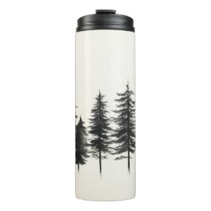 Eco-Chic Insulated Tumbler with Pine Tree Design