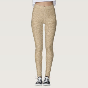 Eco-Chic Natural Canvas Leggings