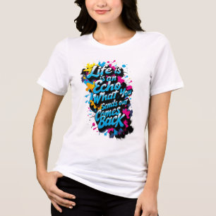 Eco de la Vida loose T-shirt Tri-Blend Shirt