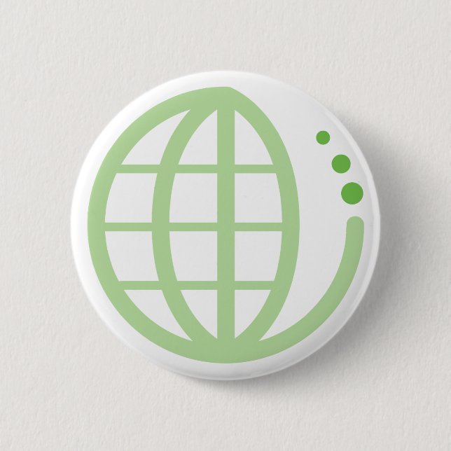 eco earth 6 cm round badge (Front)
