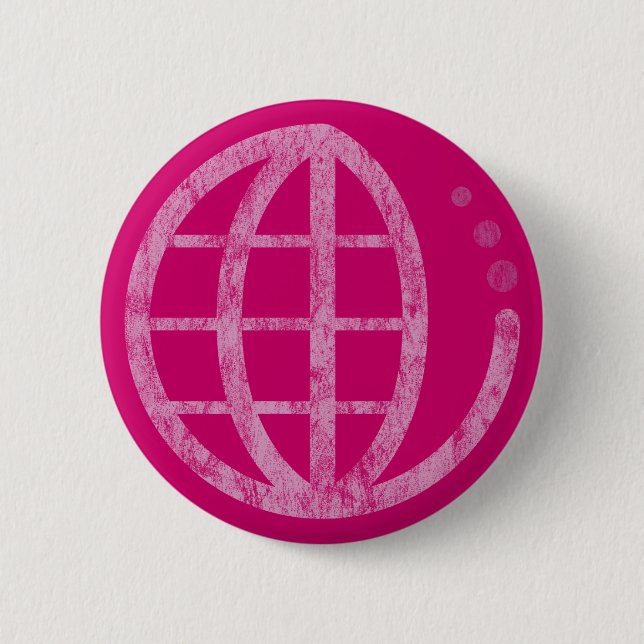 eco earth : mother earth 6 cm round badge (Front)