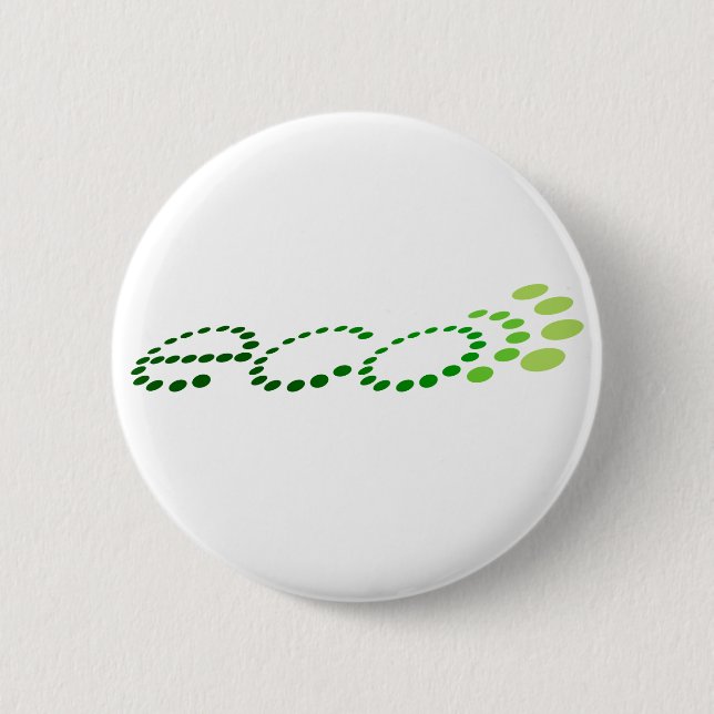 eco echo 6 cm round badge (Front)