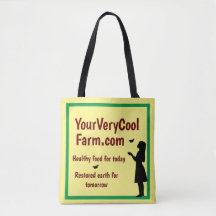 Eco Farm Promotion, Your Farm's Url Tote Bag