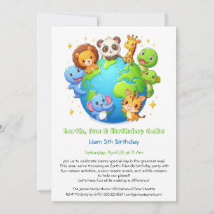 Eco-Friendly Birthday Invitation