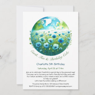 Eco-Friendly Birthday Invitation