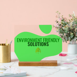 Eco-Friendly Business Sign