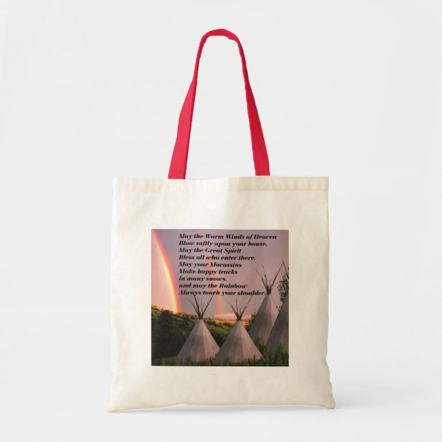 Eco Friendly Cherokee Blessing Bag (Front)