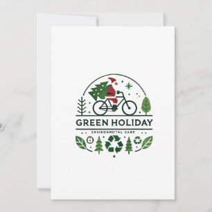 Eco-Friendly Christmas Decor   Green Holiday Art Card