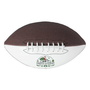 Eco-Friendly Christmas Decor Green Holiday Art Football