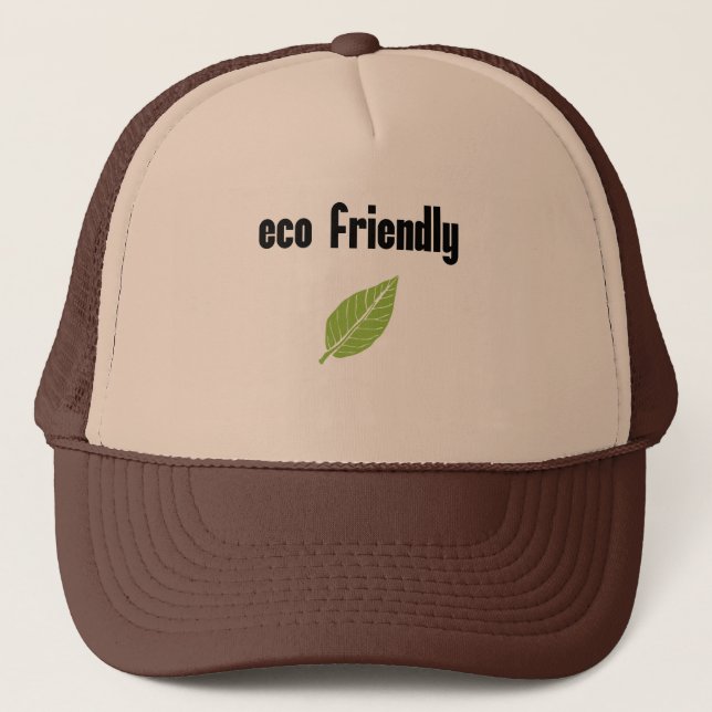 Eco Friendly: Conscious Consumer, Green Initiative Trucker Hat (Front)