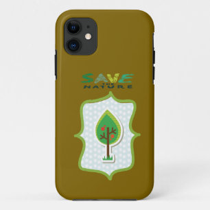 Eco-Friendly Evergreen Design iPhone 11 Case