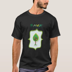 Eco-Friendly Evergreen Design T-Shirt