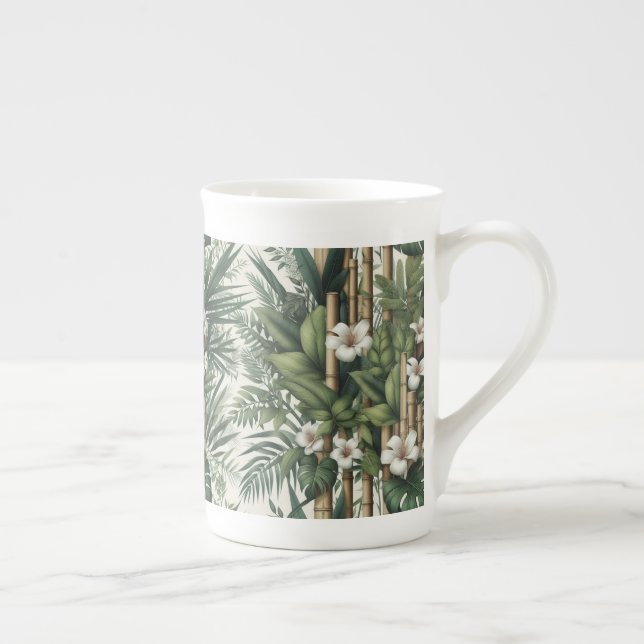 Eco-friendly Gardens and Buildings in Harmony  Bone China Mug (Right)