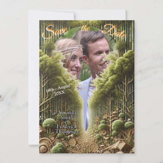 Eco-friendly Gardens and Buildings in Harmony Invitation (Front)