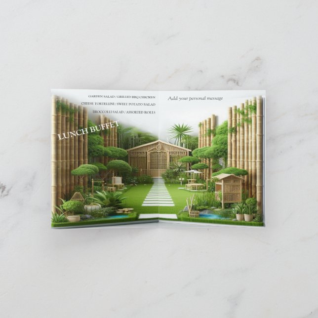 Eco-friendly Gardens and Buildings in Harmony  Invitation (Inside)