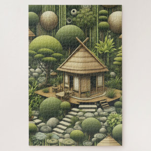 Eco-friendly Gardens and Buildings in Harmony  Jigsaw Puzzle