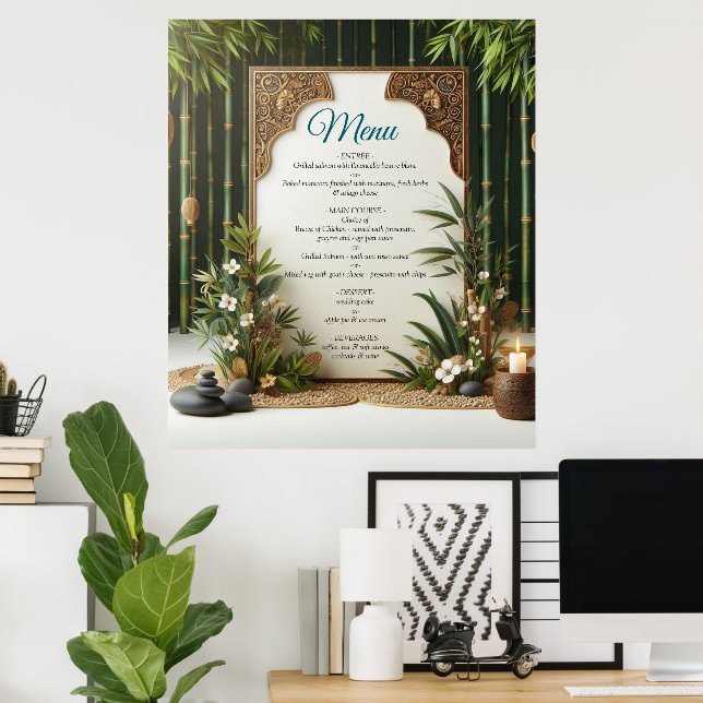 Eco-friendly Gardens and Buildings in Harmony Poster (Home Office)