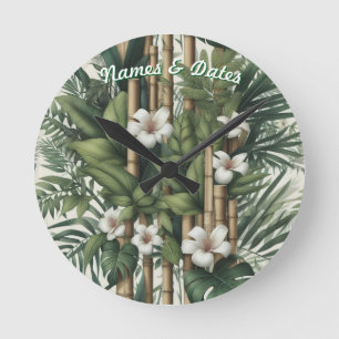 Eco-friendly Gardens and Buildings in Harmony  Round Clock