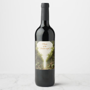 Eco-friendly Gardens and Buildings in Harmony Wine Label