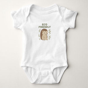 Eco Friendly Hedgehog Baby Bodysuit