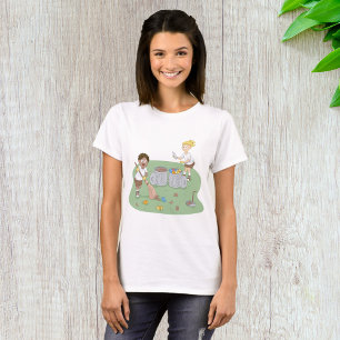 Eco-Friendly Kids Cleaning Campsite Recycling  T-Shirt