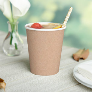Eco-Friendly Kraft Look Disposable Paper Cups