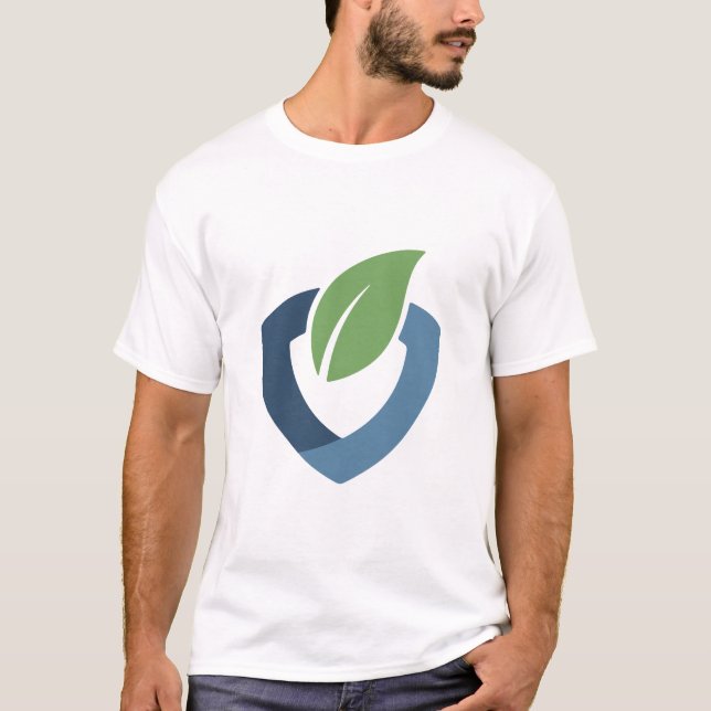 Eco Friendly Leaf Recycle Symbol Green T-Shirt (Front)