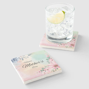Eco-Friendly Mother's Day Floral Stone Coaster
