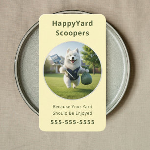 Eco-Friendly Pet Waste Removal Dog Poop Scooper Business Card